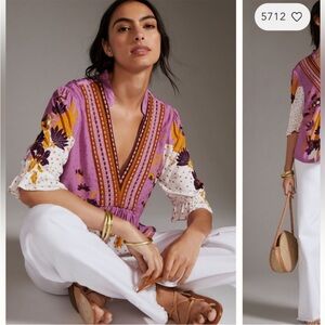 Anthropologie Bl-nk Stephanie Top NWT Medium